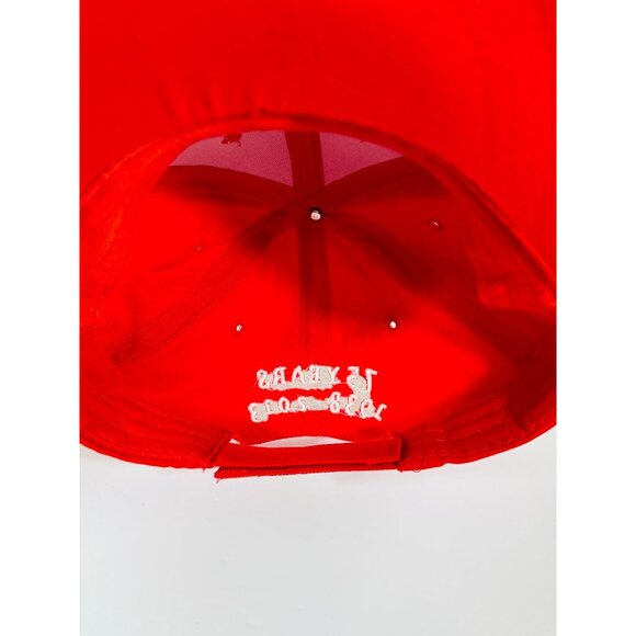 Edelbrock Carburetors Red Baseball Hat Cap 75 Years Of Performance Adjustable - Picture 11 of 11